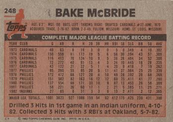 Bake McBride  baseball card collectible - Main Image 2