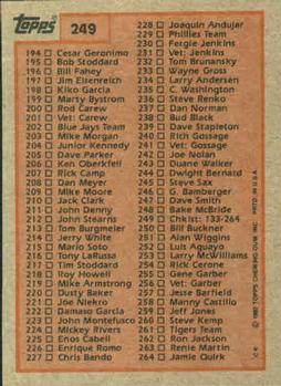 Checklist: 133-264  baseball card collectible - Main Image 2
