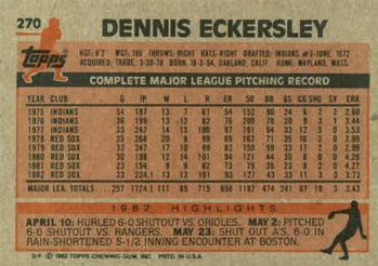 Dennis Eckersley  baseball card collectible - Main Image 2