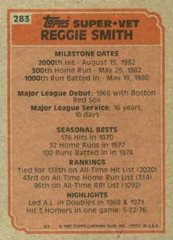 Reggie Smith  baseball card collectible - Main Image 2