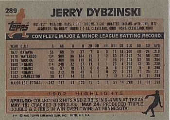 Jerry Dybzinski  baseball card collectible - Main Image 2