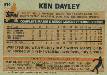 Ken Dayley  baseball card collectible - Main Image 2