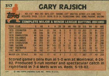 Gary Rajsich  baseball card collectible - Main Image 2