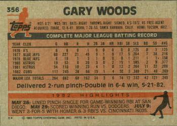 Gary Woods  baseball card collectible - Main Image 2