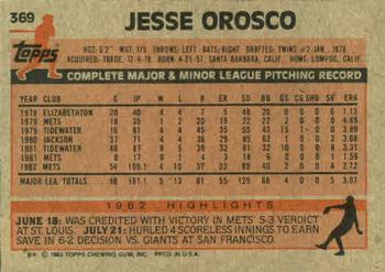 Jesse Orosco  baseball card collectible - Main Image 2