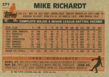 Mike Richardt  baseball card collectible - Main Image 2
