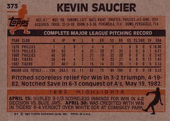 Kevin Saucier  baseball card collectible - Main Image 2