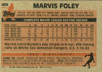 Marvis Foley  baseball card collectible - Main Image 2