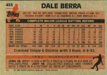 Dale Berra  baseball card collectible - Main Image 2