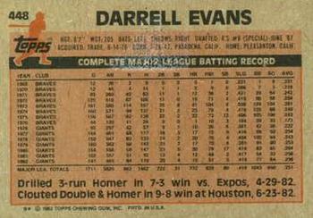 Darrell Evans  baseball card collectible - Main Image 2