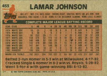 Lamar Johnson  baseball card collectible - Main Image 2
