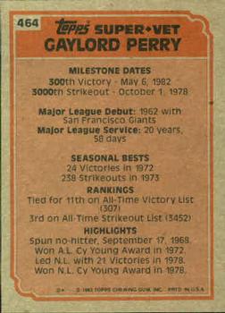 Gaylord Perry  baseball card collectible - Main Image 2