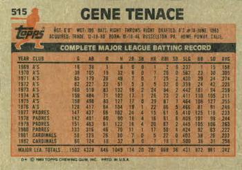 Gene Tenace  baseball card collectible - Main Image 2