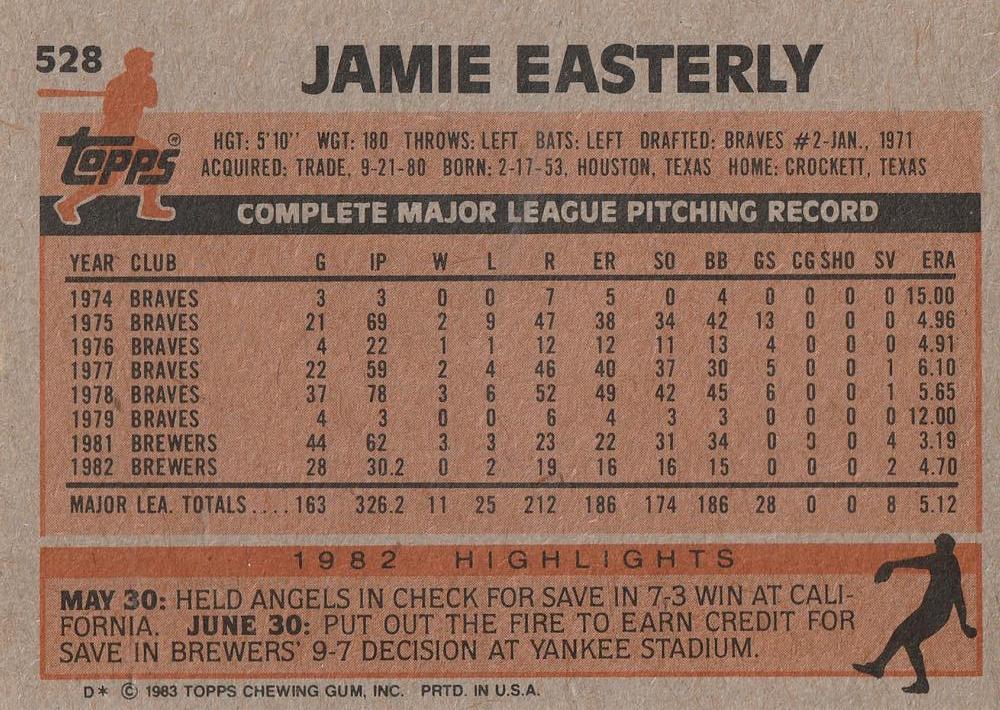 Jamie Easterly  baseball card collectible - Main Image 2