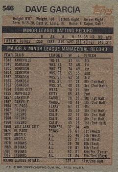 Dave Garcia  baseball card collectible - Main Image 2