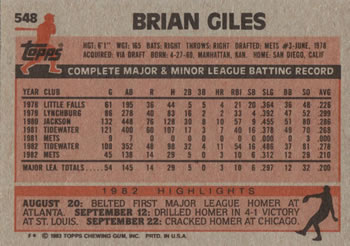 Brian Giles  baseball card collectible - Main Image 2