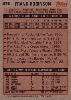 Frank Robinson  baseball card collectible - Main Image 2