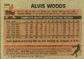 Alvis Woods  baseball card collectible - Main Image 2