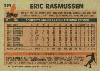 Eric Rasmussen  baseball card collectible - Main Image 2