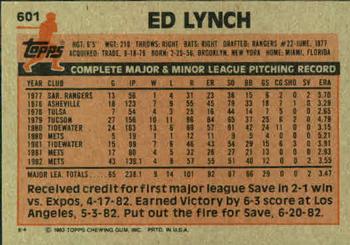 Ed Lynch  baseball card collectible - Main Image 2