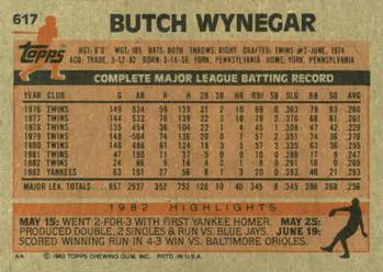Butch Wynegar  baseball card collectible - Main Image 2