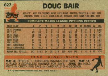 Doug Bair  baseball card collectible - Main Image 2