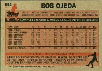 Bob Ojeda  baseball card collectible - Main Image 2