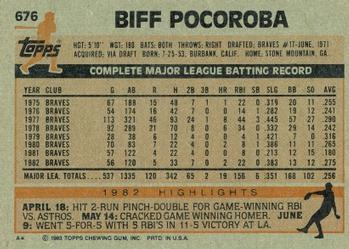 Biff Pocoroba  baseball card collectible - Main Image 2