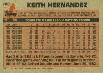 Keith Hernandez  baseball card collectible - Main Image 2