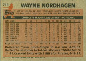 Wayne Nordhagen  baseball card collectible - Main Image 2