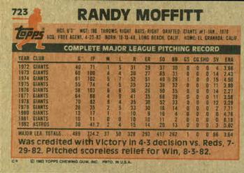 Randy Moffitt  baseball card collectible - Main Image 2