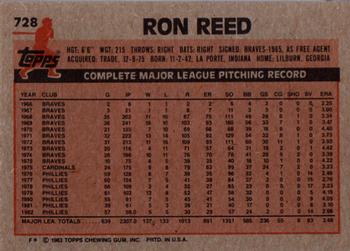 Ron Reed  baseball card collectible - Main Image 2