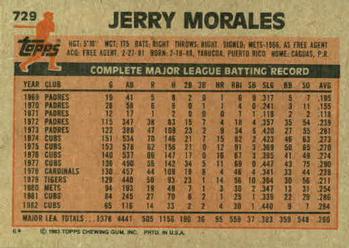 Jerry Morales  baseball card collectible - Main Image 2
