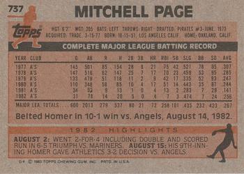 Mitchell Page  baseball card collectible - Main Image 2