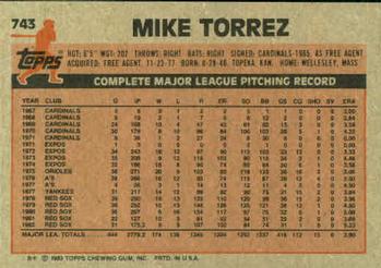 Mike Torrez  baseball card collectible - Main Image 2