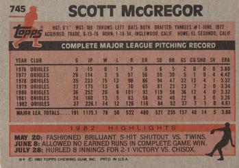 Scott McGregor  baseball card collectible - Main Image 2