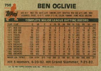 Ben Oglivie  baseball card collectible - Main Image 2