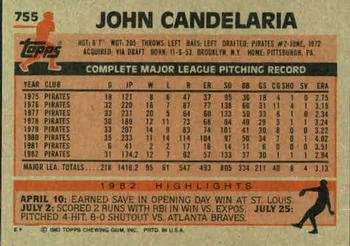 John Candelaria  baseball card collectible - Main Image 2