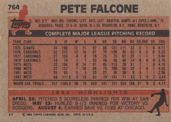 Pete Falcone  baseball card collectible - Main Image 2