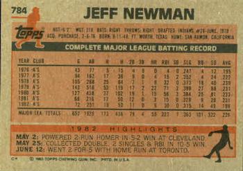 Jeff Newman  baseball card collectible - Main Image 2