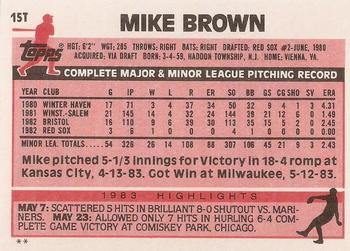 Mike Brown  baseball card collectible - Main Image 2