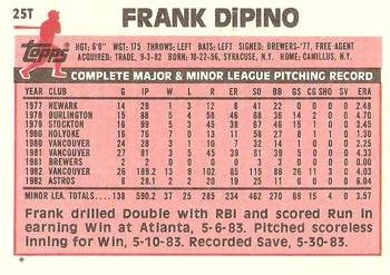 Frank DiPino  baseball card collectible - Main Image 2
