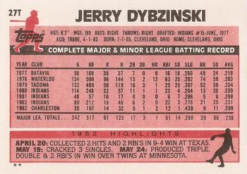 Jerry Dybzinski  baseball card collectible - Main Image 2