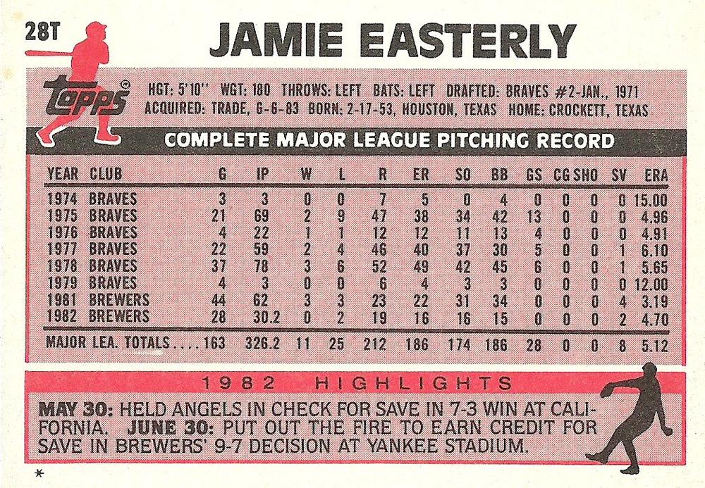 Jamie Easterly  baseball card collectible - Main Image 2