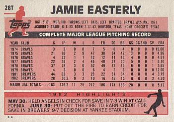 Jamie Easterly  baseball card collectible - Main Image 2