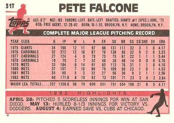 Pete Falcone  baseball card collectible - Main Image 2