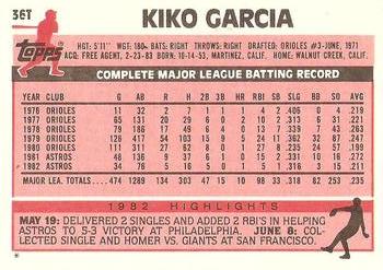 Kiko Garcia  baseball card collectible - Main Image 2