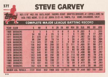 Steve Garvey  baseball card collectible - Main Image 2