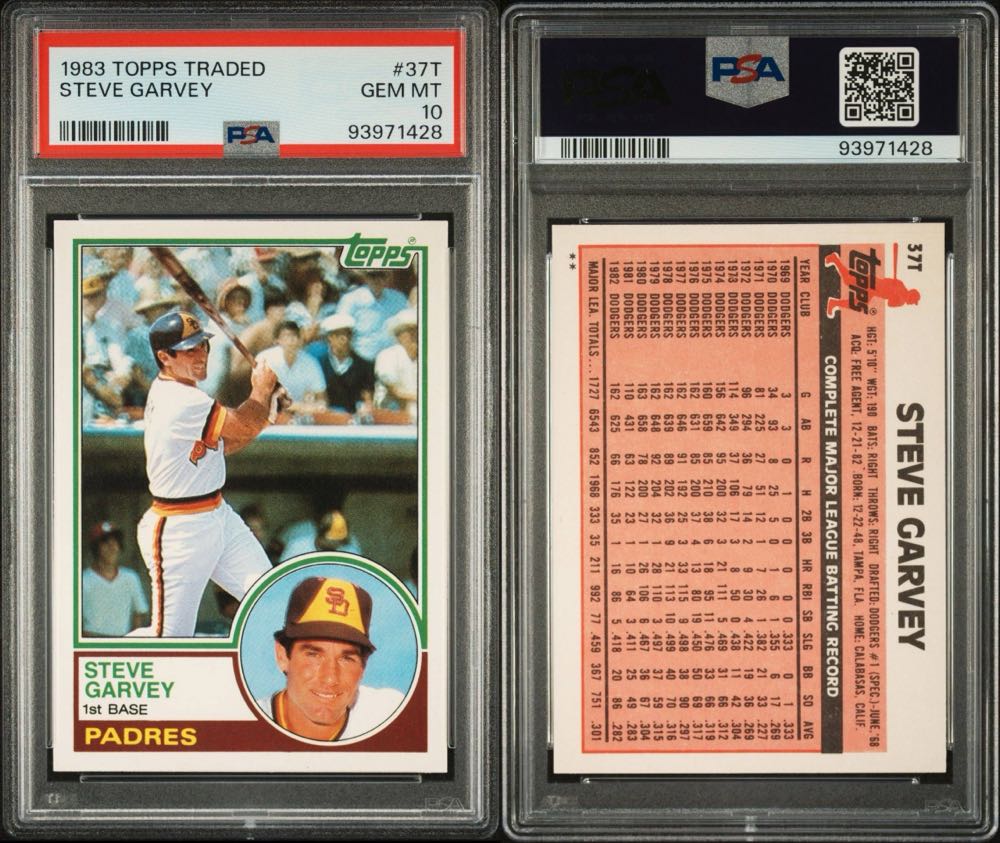 Steve Garvey  baseball card collectible - Main Image 3