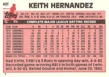 Keith Hernandez  baseball card collectible - Main Image 2